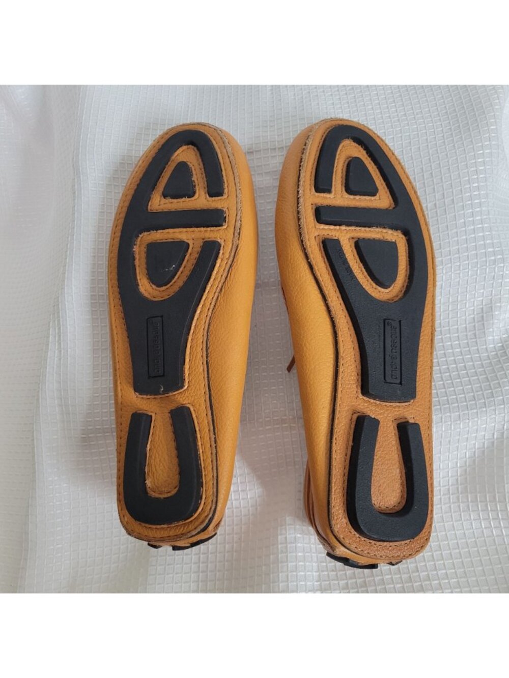 André Assous Womens Size 8.5 Loafers Leather Driving Moccasins Tan Made In Italy - Picture 6 of 11